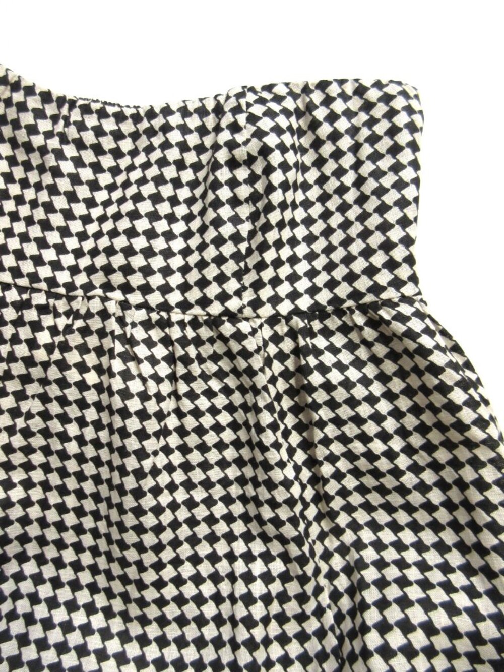 NWT DISSH Gaia in Black White Houndstooth Linen Strapless Maxi Dress US 8 AU 12 - Picture 8 of 11